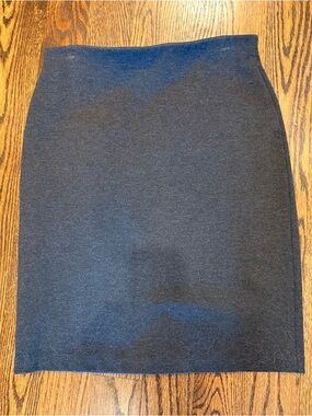 Dark Gray Women's Knit Pencil Skirt